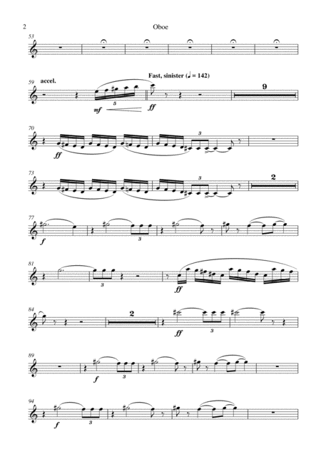 Carson Cooman Symphony No 3 Ave Maris Stella 2005 For Chamber Orchestra Oboe Part Page 2