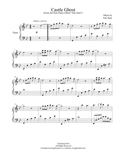 Castle Ghost Solo Piano Page 2
