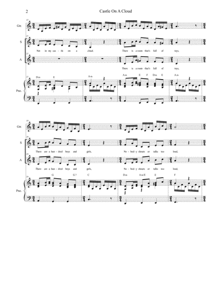 Castle On A Cloud Duet For Soprano And Alto Solo Page 2