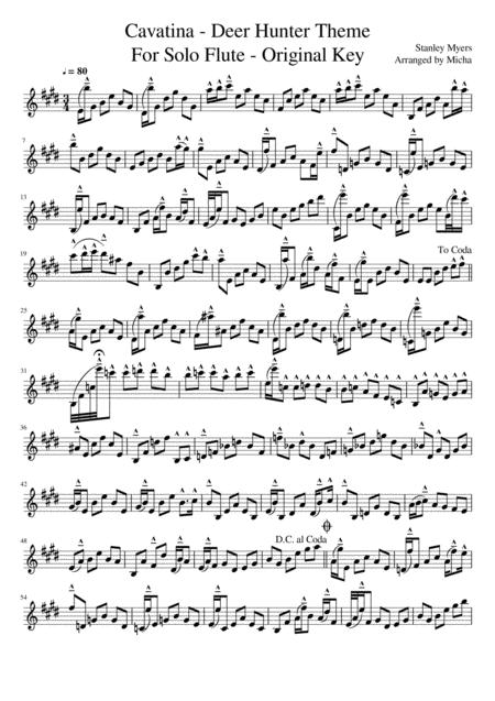 Cavatina For Solo Flute Page 2