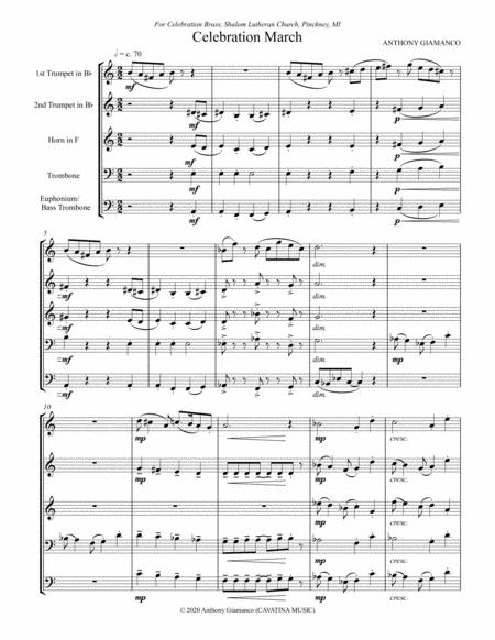 Celebration March Brass Quintet Page 2