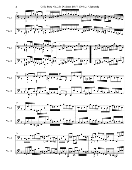 Cello Suite No 2 Bwv 1008 2 Allemande Page 2