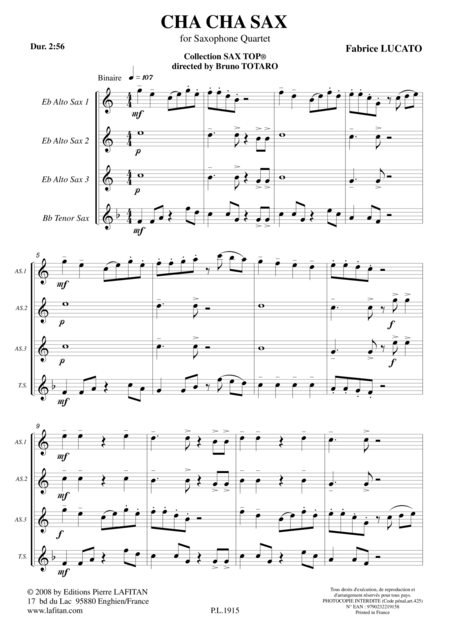 Cha Cha Sax Page 2