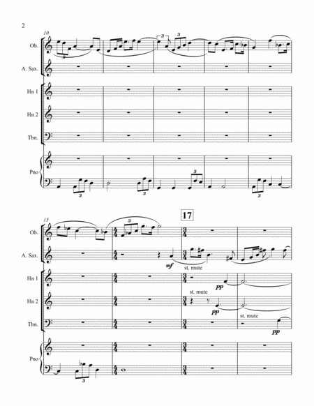 Chaconne And Variations Ob Al Sax 2 Hns Trom Piano Page 2