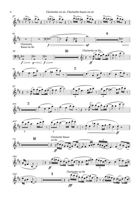 Chamber Dream Clarinet And Bass Clarinet Part Page 2