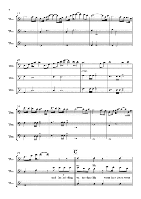 Chandelier For Three Trombones Page 2