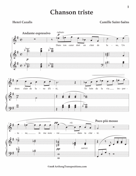 Chanson Triste G Major Page 2