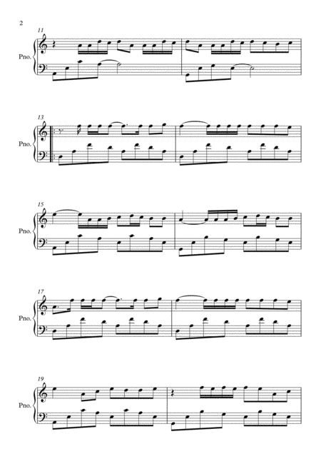 Chantaje A Minor By Shakira Piano Page 2