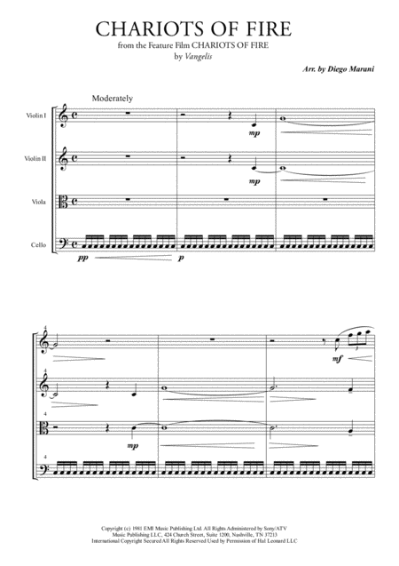 Chariots Of Fire From The Feature Film Chariots Of Fire For String Quartet Page 2