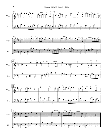 Charpentier Prelude From Te Deum For Violin And Cello Page 2