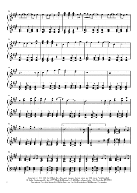 Cheap Thrills Sia Piano Solo Page 2