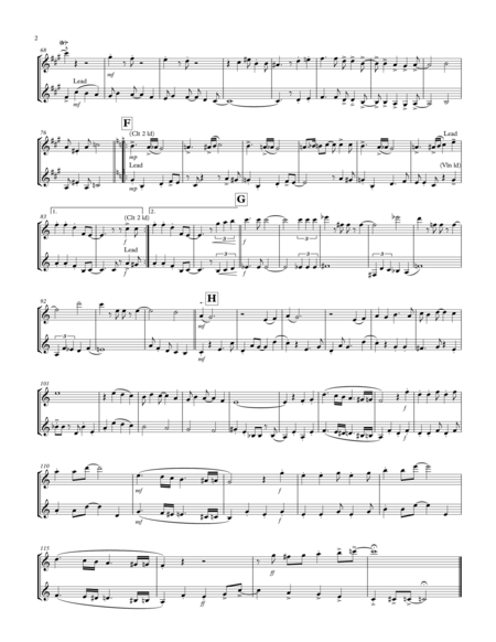 Cheek To Cheek Clarinet Duet 1930s Style Page 2