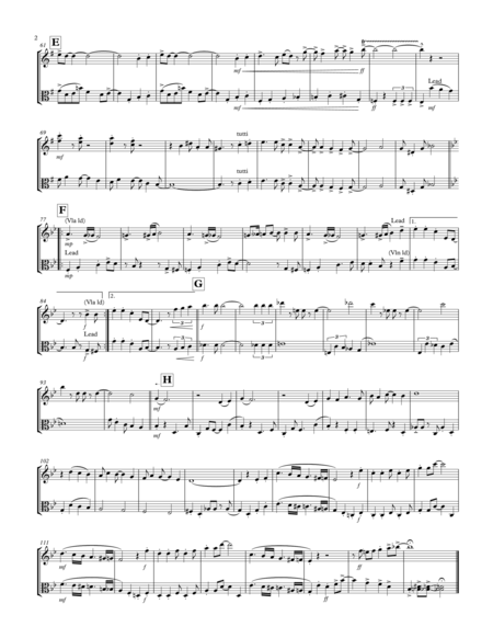 Cheek To Cheek Violin Viola Duet 1930s Page 2