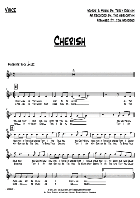 Cherish 9 Piece Rock Band Page 2