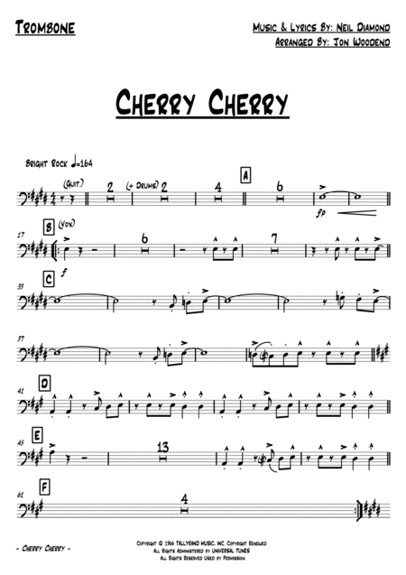 Cherry Cherry 8 Piece Rock Band Page 2