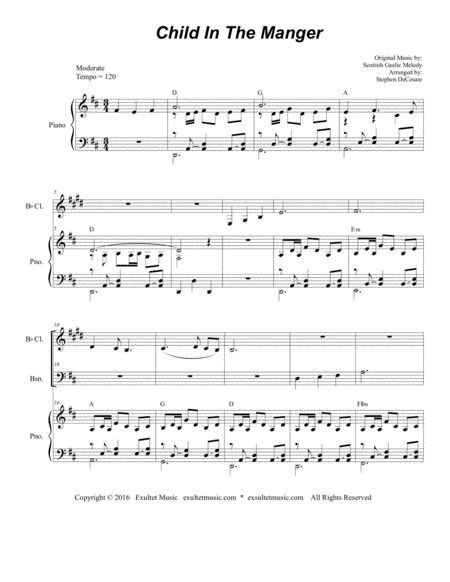 Child In The Manger For Woodwind Quartet Page 2