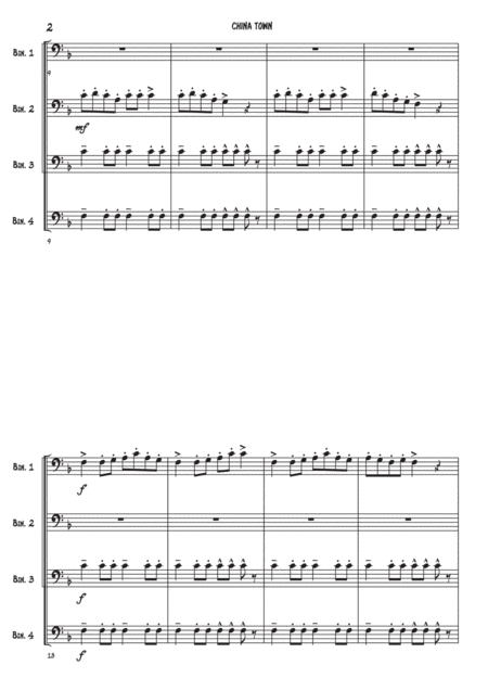 China Town Bassoon Quartet Page 2