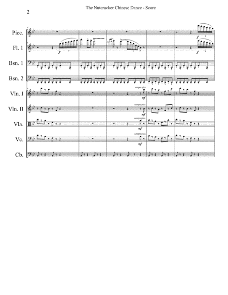 Chinese Dance From The Nutcracker For Full Orchestra Page 2