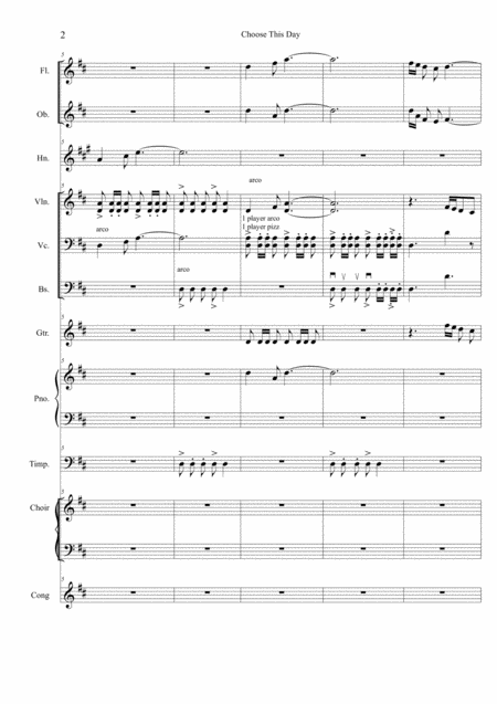 Choose This Day Score Instrumental Parts Page 2