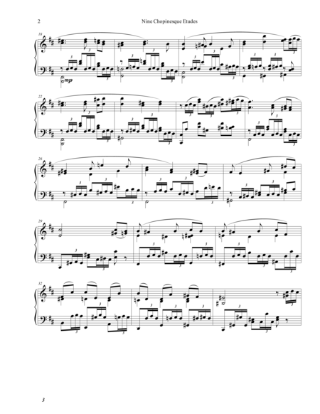 Chopinesque Etude No 3 In D Page 2