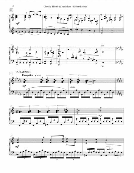 Chorale Theme Variations For Solo Piano Page 2