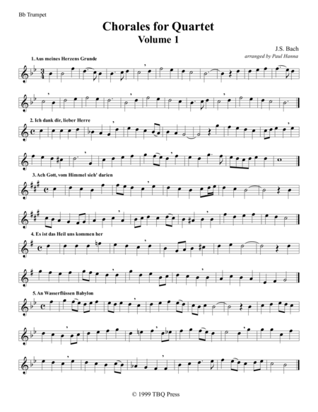 Chorales For Quartet Volume 1 Page 2