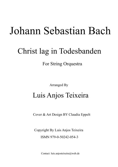 Christ Lay In Deaths Bonds For String Orquestra Page 2