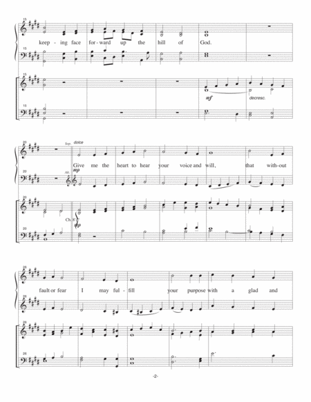 Christ Of The Upward Way Hymn Concertato Page 2