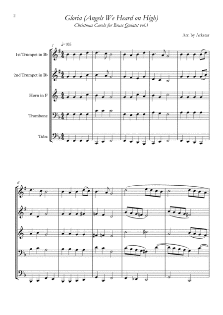 Christmas Carols For Brass Quintet Vol 1 5 Christmas Carols Page 2