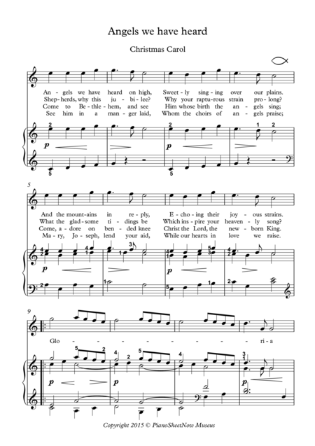 Christmas Carols Piano Page 2