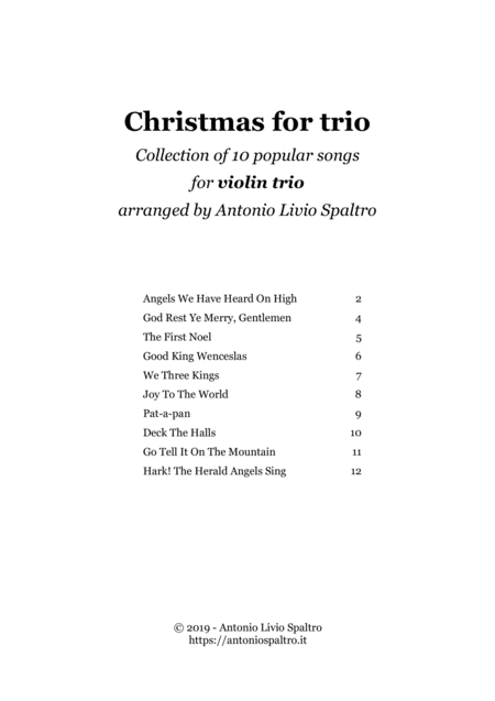 Christmas Collection For Violin Trio Page 2