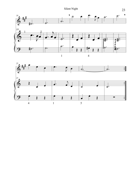 Christmas Duets For Alto Saxophone Piano Silent Night Page 2