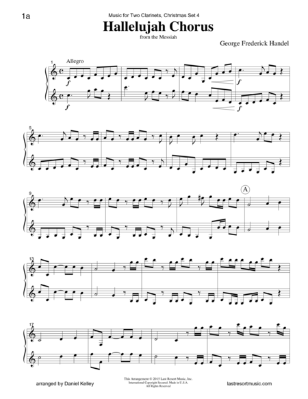 Christmas Duets For Clarinet Set 4 Music For Two Clarinets Page 2