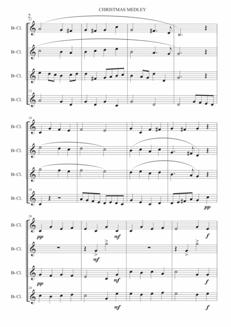 Christmas Medley Clarinet Quartet Page 2