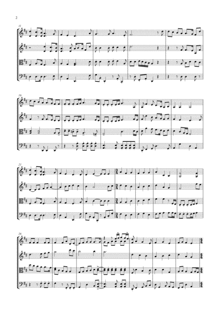 Christmas Medley String Quartet Page 2