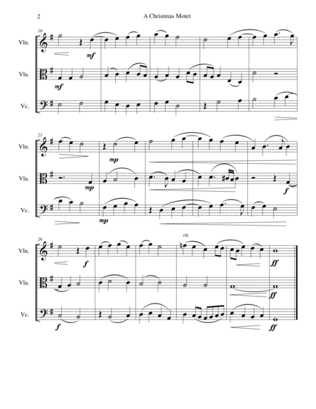 Christmas Motet Hodie Apparuit In Israel For String Trio Page 2