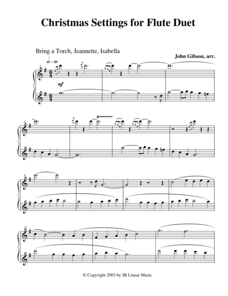 Christmas Settings For Flute Duet Page 2