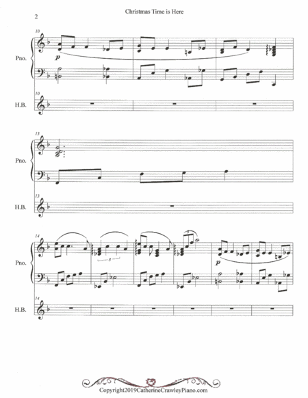 Christmas Time Is Here Piano Solo Page 2