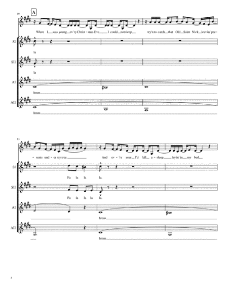 Christmas Time Ssaa A Cappella Page 2