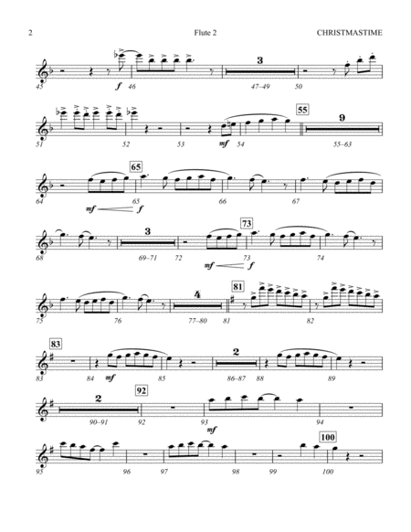 Christmastime Arr Joseph M Martin Flute 2 Page 2