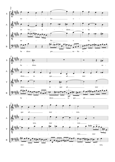 Christus Factus Est Choir Satb A Cappella Page 2