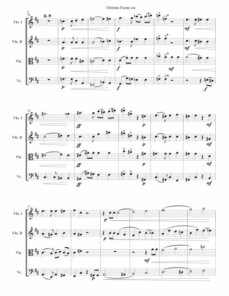 Christus Factus Est For String Quartet Page 2