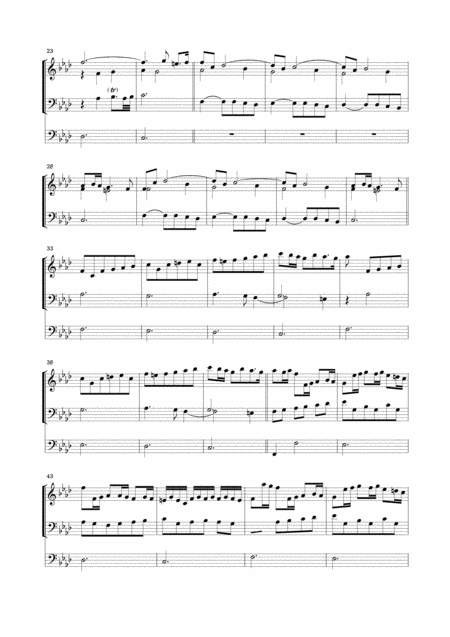 Ciacona In F Minor Pachelbel For Organ 3 Staff Page 2