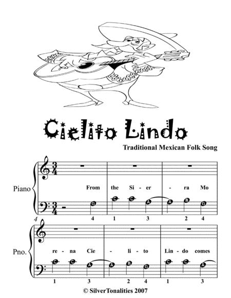 Cielito Lindo Beginner Piano Sheet Music Page 2