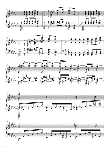 Clair De Lune For Piano Page 2