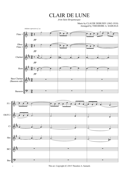 Clair De Lune From Suite Bergamasque Page 2