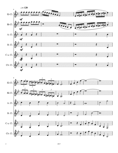 Clarinet Choir No 3 Page 2