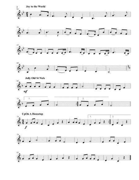 Clarinet Low Register Christmas Carols Page 2