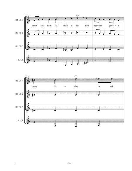 Clarinet Quartet Original Christmas Music Page 2