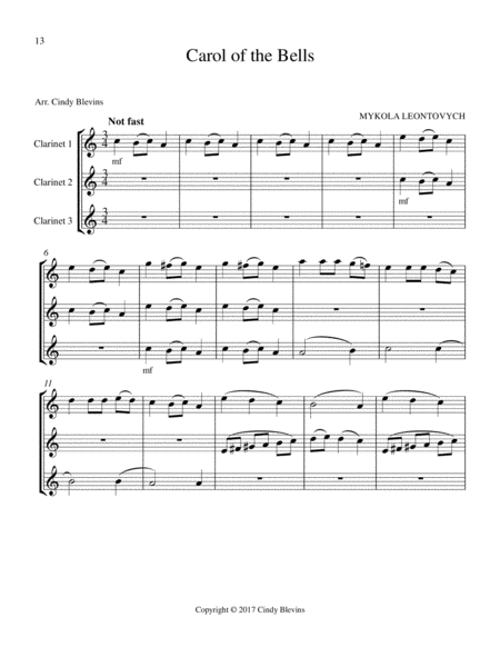 Clarinet Trios For Christmas Vol I Page 2